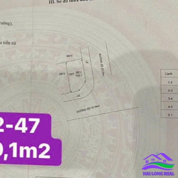 Đất Góc giá: 4.9ty, DT: 8.5x16m, 129m2, lô Góc đường 23 - đường 10, lô B2-47, khu SAIGON VILLAGE, long hậu
