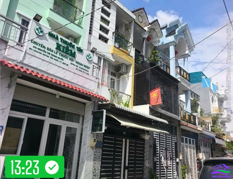 HAILONGREAL: NHÀ 6.5TY, DT: 4X14M, 3 TẦNG, MẶT TIỀN HẼM 1942/ HUỲNH TẤN PHÁT, TT NHÀ BÈ