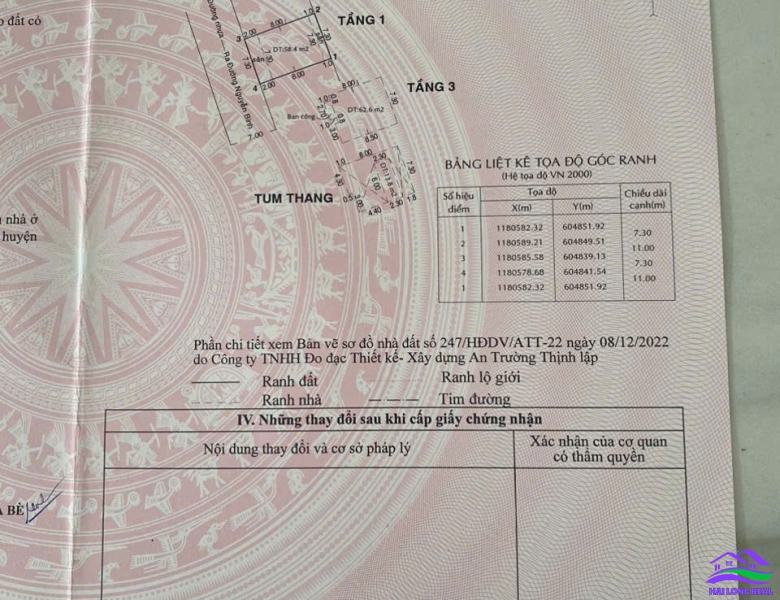 HAILONGREAL: Nhà đường 8m, Nguyễn Bình, Giá: 5,8 ty, DT: 7,3x11m, 3 tầng, xã Nhơn Đức, Nhà Bè 