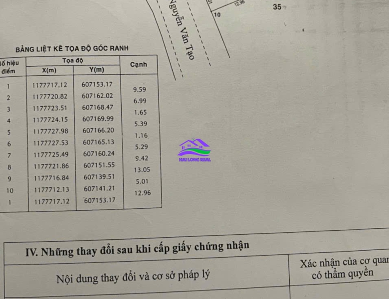 HAILONGREAL: Nhà mặt tiền đường Nguyễn Văn Tạo, Giá: 8,5ty, DT: 5x30m, xã Long Thới, Nhà Bè 
