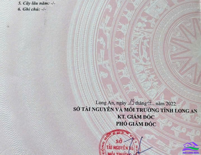 HAILONGREAL: Đất giá: 3,6ty, DT: 5*20m, Nền 48- đường 20m, khu Thái Sơn,- Long Hậu 