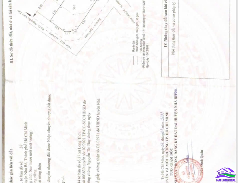 HAILONGREAL: Đất góc, Giá: 2,5ty, DT: 6*11m, khu 602/ Nguyễn Văn Tạo, xã Long Thới, Nhà Bè 