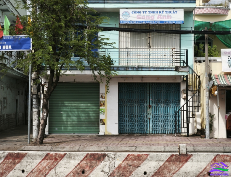 HAILONGREAL: Nhà mặt tiền Huỳnh Tấn Phát, giá: 10,8 tỷ, DT: 7,5*12m, 1 lầu, TT Nhà Bè 