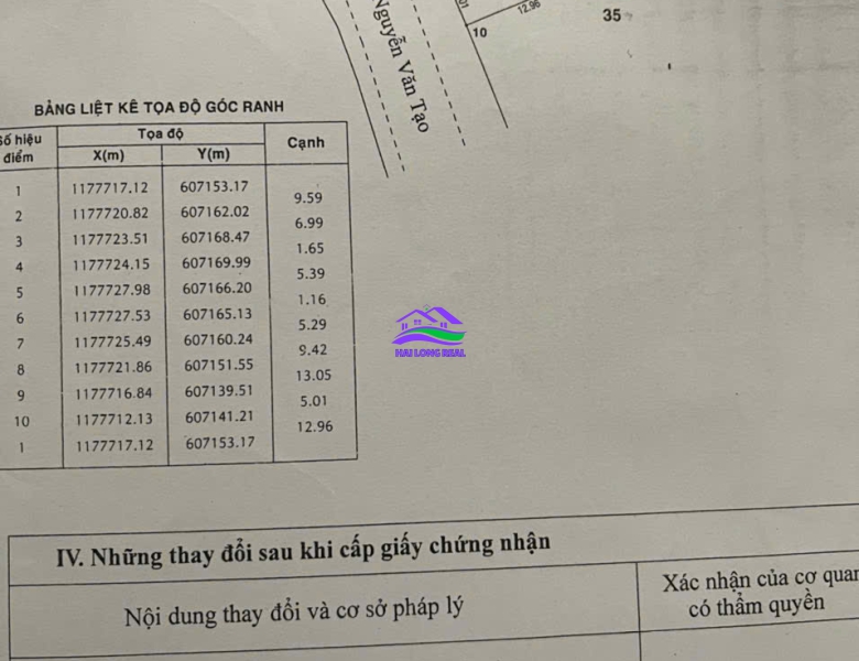 HAILONGREAL: Nhà mặt tiền đường Nguyễn Văn Tạo, Giá: 8,5ty, DT: 5x30m, xã Long Thới, Nhà Bè 