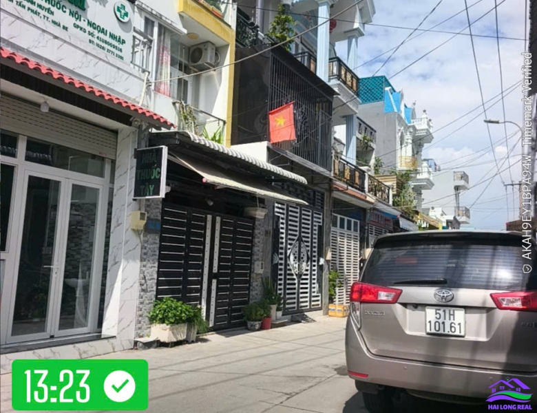 HAILONGREAL: NHÀ 6.5TY, DT: 4X14M, 3 TẦNG, MẶT TIỀN HẼM 1942/ HUỲNH TẤN PHÁT, TT NHÀ BÈ