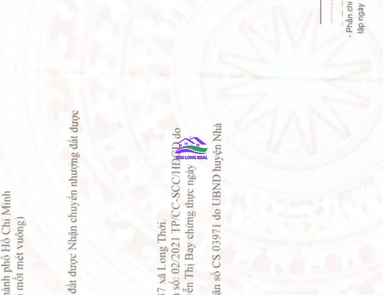 HAILONGREAL; Đất góc đường Nguyễn Văn Tạo, giá: 2,35 tỷ, diện tích: 6x11m, xã Nhơn Đức, Nhà Bè 