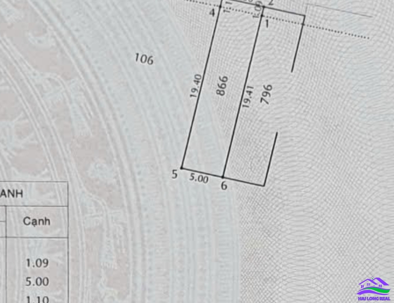 HAILONGREAL: Đất giá: 5,1ty, DT: 5*21m, khu 154/ Nguyễn Văn Tạo, xã Long Thới, Nhà Bè 