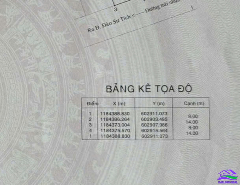 HAILONGREAL ĐÁT GẦN LÀNG ĐẠI HỌC NHÀ BÈ Đất giá: 76tr/m2, DT: 8*14m, 112m2, đường 12m, Đào Sư Tích, Phước Kiểng