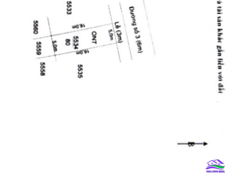Đất giá: 2.2ty, DT: 5x16m, đường số 3, lô A5-11, khu SAIGON VILLAGE, long hậu