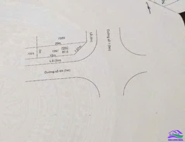 HAILONGREAL; Nhà lô góc giá: 4.5ty, DT:  5x20m, lô B1-19, Góc đường số 1 - đường số 4A, khu Thái Sơn, long hậu