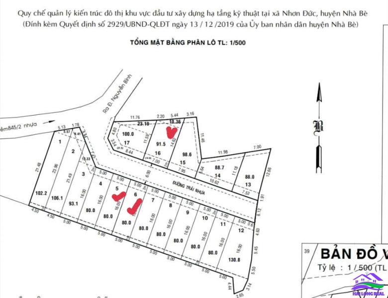 HAILONGREAL: 9 lô đường Nguyễn Bình, Giá: 50tr/m2, DT: 80-100m2, xã Nhơn Đức, Nhà Bè 