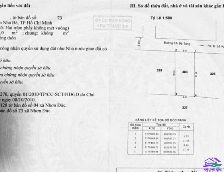 HAILONGREAL; Đất đường 7m, vào 30m, 1896/ Lê Văn Lương, Giá: 6,8ty, DT: 10*20m, xã Nhơn Đức, Nhà Bè 