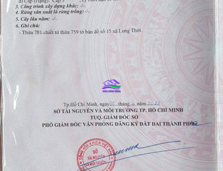 HAILONGREAL: Nhà 274/Nguyễn Văn Tạo, giá: 5ty, diện tích: 5x19,5m, 1 lầu, xã Long Thới, Nhà Bè 