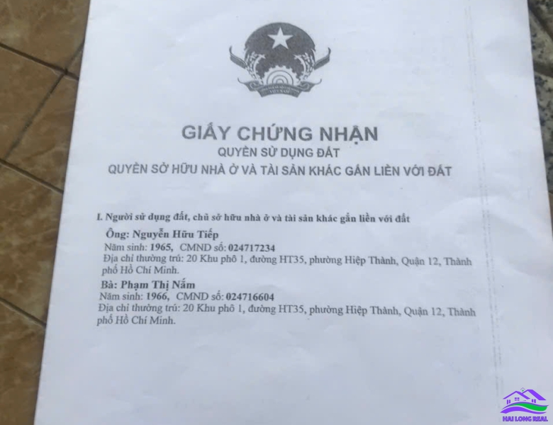 HAILONGREAL: ĐẤT 5x22m, GIÁ: 50tr/m2, ĐƯỜNG 24m, KHU 28HA, LÊ THỊ TÁM, NHÀ BÈ