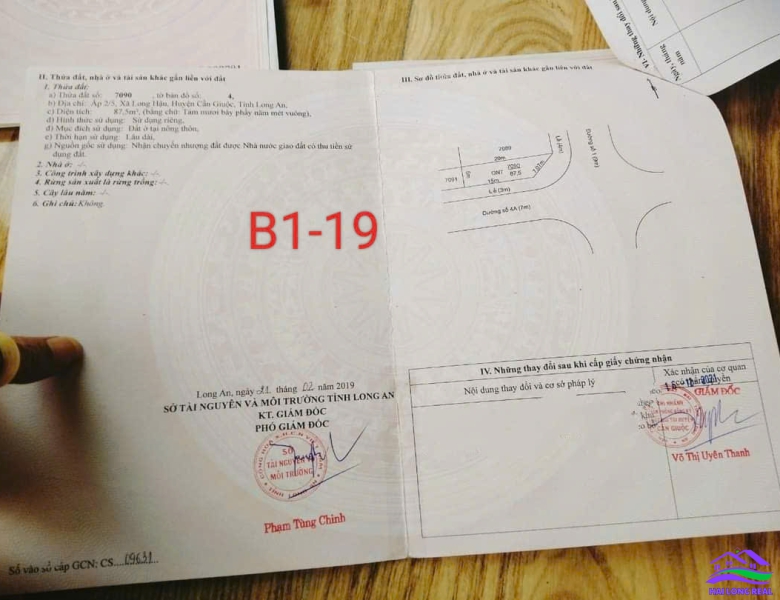 HAILONGREAL; Nhà lô góc giá: 4.5ty, DT:  5x20m, lô B1-19, Góc đường số 1 - đường số 4A, khu Thái Sơn, long hậu