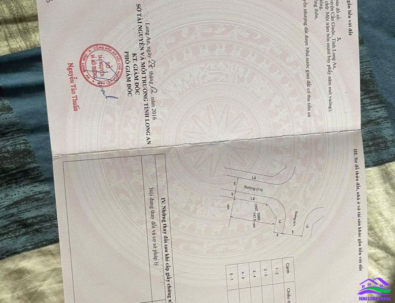 HAILONGREAL: Đất góc giá: 5.6ty, DT: 8x20m, góc đường N11-D10, khu NAM SÀI GÒN, xã long hậu, long an