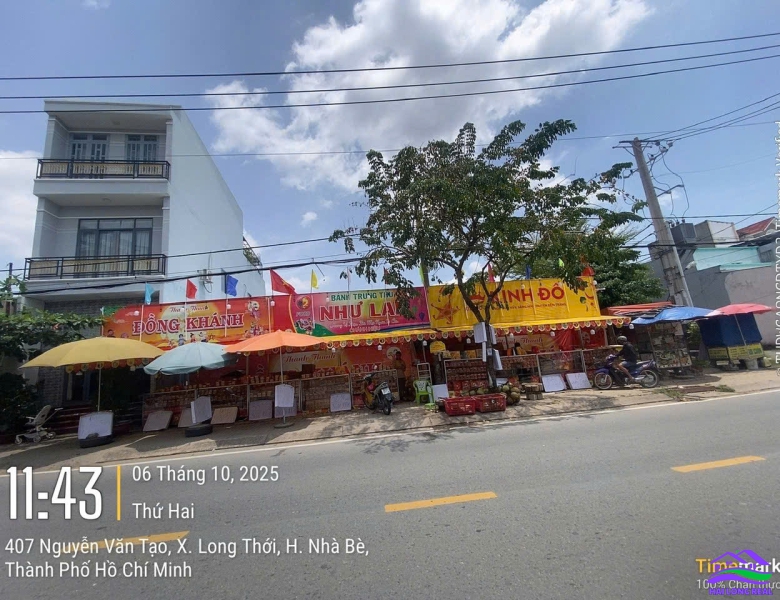 HAILONGREAL: Đất mặt tiền đường nguyễn văn tạo, giá: 10.5ty, DT: 9x19m, đối diện SACOMBANK, nhà bè