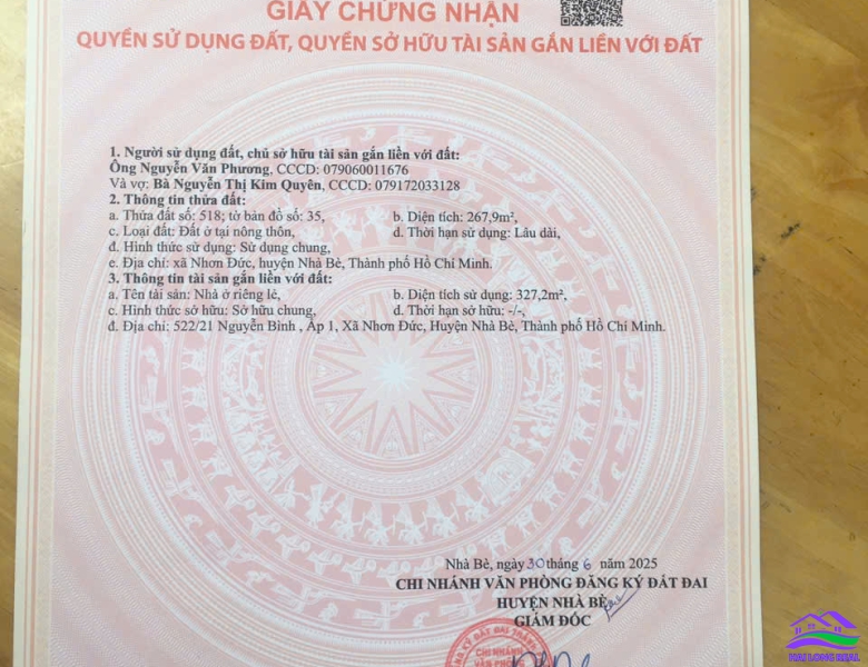 HAILONGREAL: Nhà 798/ NGUYỄN BÌNH, giá: 9,9ty, diện tích: 8x34m, 1 lầu, Nhơn Đức, Nhà Bè 