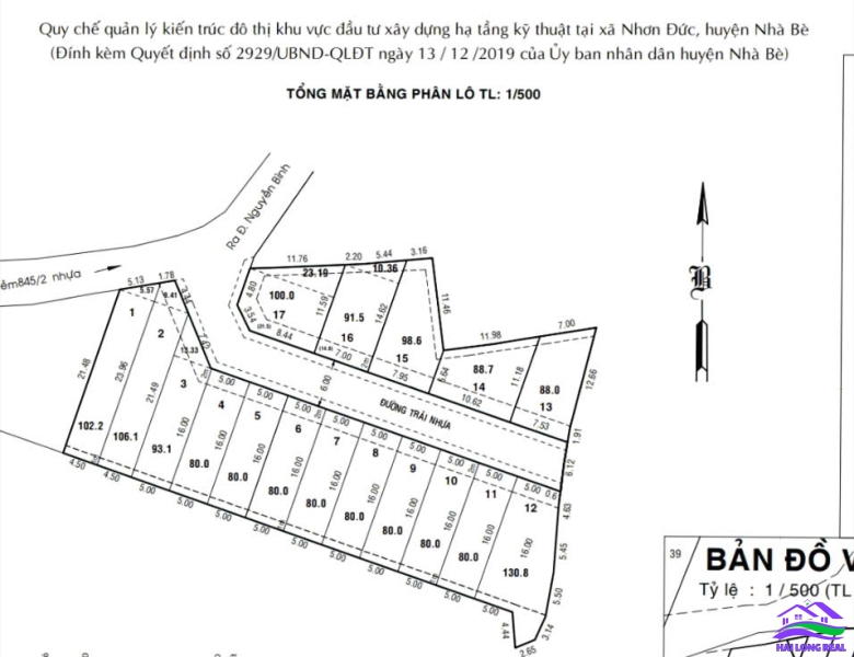 HAILONGREAL: 9 lô đường Nguyễn Bình, Giá: 50tr/m2, DT: 80-100m2, xã Nhơn Đức, Nhà Bè 