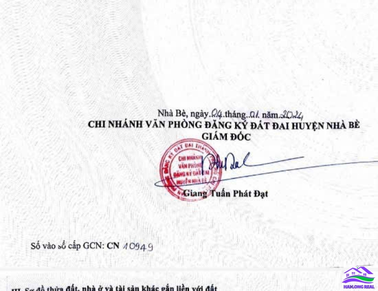 HAILONGREAL: 9 lô đường Nguyễn Bình, Giá: 50tr/m2, DT: 80-100m2, xã Nhơn Đức, Nhà Bè 