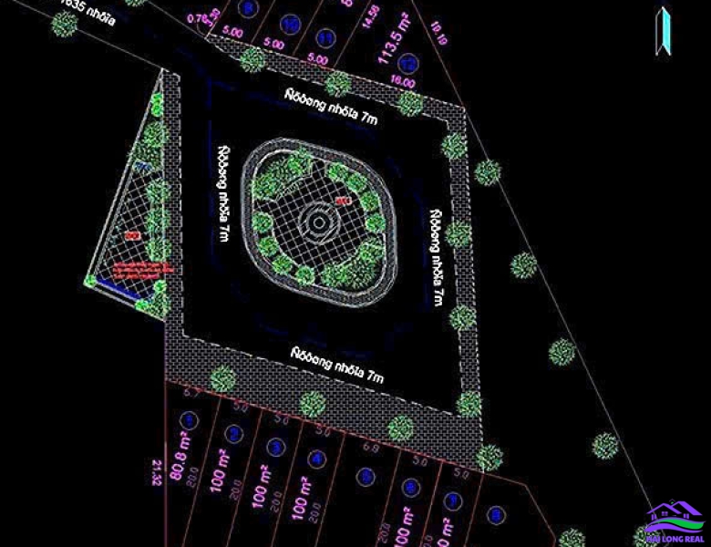 HAILONGREAL: Đất giá: 14,5ty, DT: 806m2, thổ cư: 252m2, có GPXD 7 tầng, Lê Văn Lương, Nhà Bè 