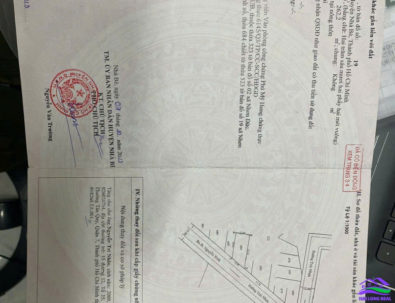 HAILONGREAL: ĐẤT GÓC 2 MẶT TIỀN LÊ THỊ TÁM, GIÁ: 67TR/M2, DT: 11X25M, 262M2