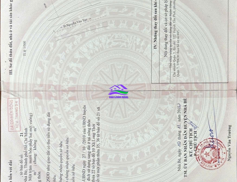 HAILONGREAL: Nhà giá: 20ty, DT: 474m2, ngang 18m, có nhà 3 tầng+ 2 mặt bằng, mặt tiền đường Nguyễn Văn Tạo, Nhà Bè 