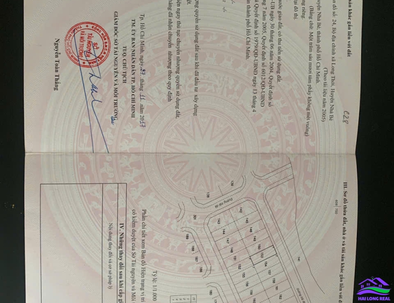 HAILONGREAL: đất khu 512 Nguyễn Văn Tạo, xã Long Thới, Nhà Bè, Giá: 25tr/m2, DT: 8x21m, đường 12m, khu C45