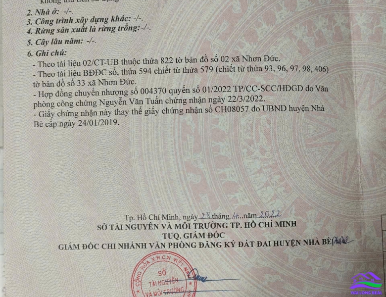 HAI LONG REAL: Đất giá: 35tr/m2, DT: 5*28m, mặt tiền hẽm Thông 1651/ Lê Văn Lương Nhà Bè 