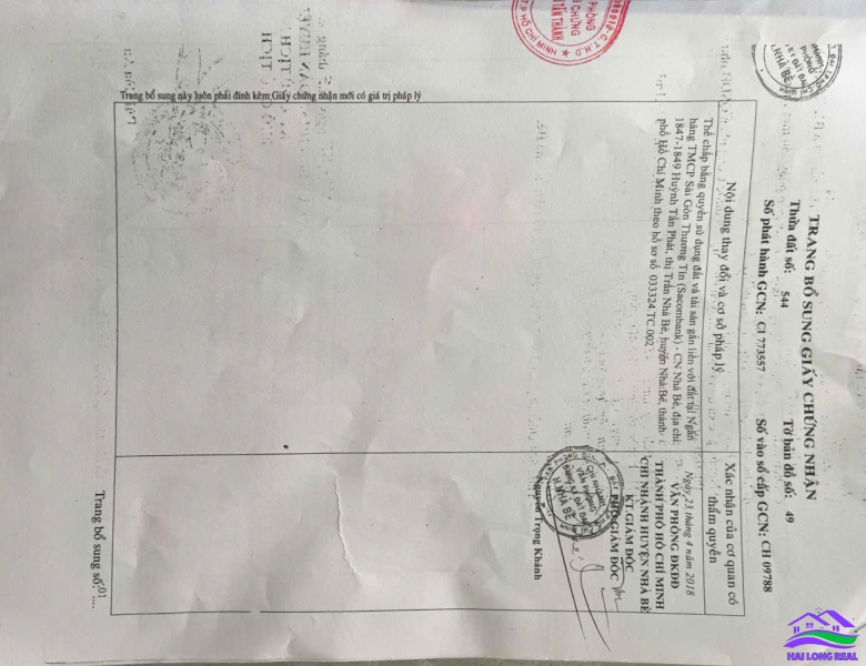 HAILONGREAL: NHÀ 6.5TY, DT: 4X14M, 3 TẦNG, MẶT TIỀN HẼM 1942/ HUỲNH TẤN PHÁT, TT NHÀ BÈ