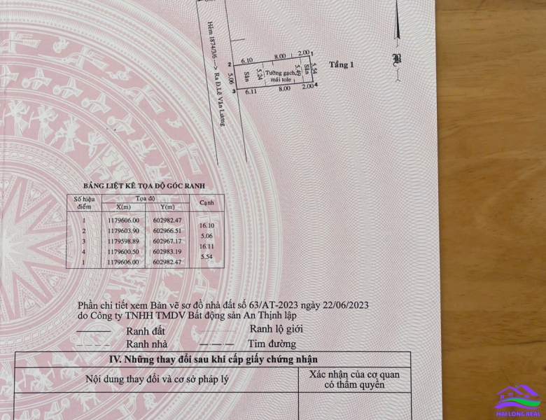 HAILONGREAL: NHÀ 4.1TY, DT: 5.3X16M, 85M2, KHU 1874/ LÊ VĂN LƯƠNG, ĐƯỜNG 7M, GẦN 3 TRƯỜNG ĐẠI HỌC