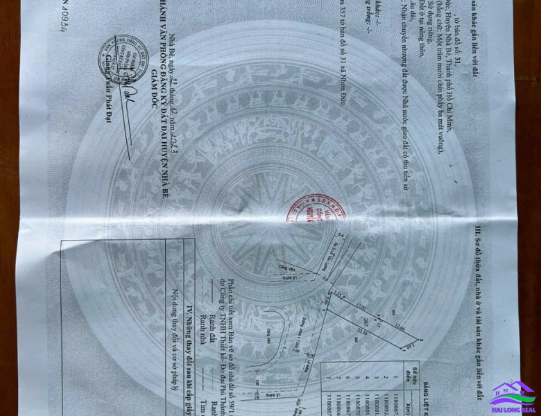 HAILONGREAL: 5 lô đất đường 12m, Lê Văn Lương, Giá: 60tr/m2, DT: 80-100m2, xã Nhơn Đức, Nhà Bè 