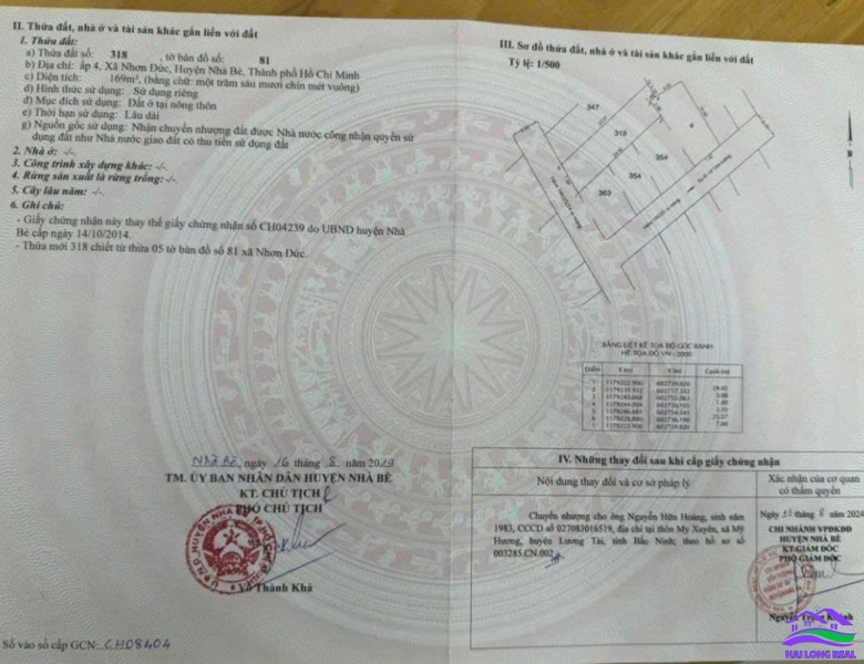 HAILONGREAL:Đất đường 7m, 1902/ Lê Văn Lương, Giá: 29tr/m2, DT: 7x26m, 