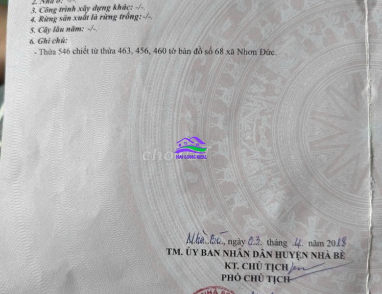 HAILONGREAL: ĐẤT 3.4TY, DT: 5.3X16M, 85M2, KHU 1874 LÊ VĂN LƯƠNG, GẦN 3 TRƯỜNG ĐẠI HỌC