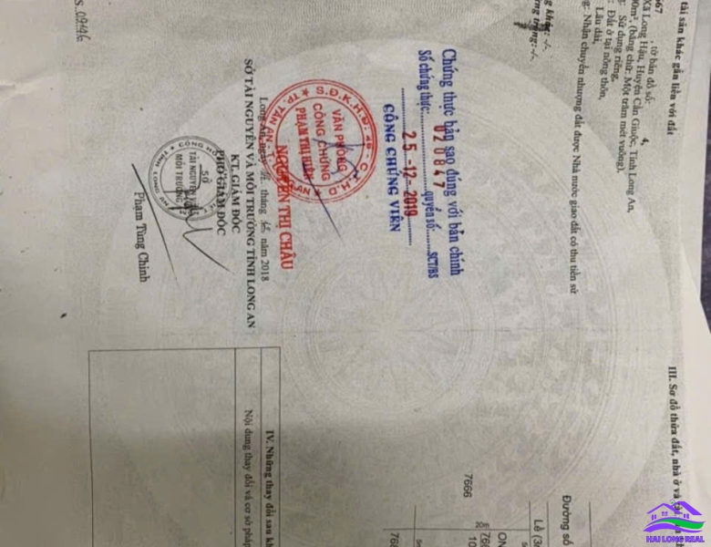 HAILONGREAL: ĐẤT 2.35TY, DT: 5X20M, ĐƯỜNG SỐ 10, THÁI SƠN