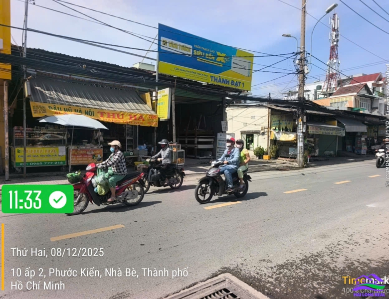 HAILONGREAL: NHÀ MẶT TIỀN LÊ VĂN LƯƠNG, 370M2, THỔ CƯ 214M2, NGANG 10.5MPHƯỚC KIỂNG, 