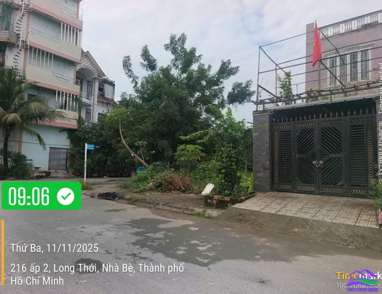 HAILONGREAL: ĐẤT GÓC 5.5TY, DT: 10X12M, 107M2, KHU 274 NGUYỄN VĂN TẠO, LONG THỚI, NHÀ BÈ