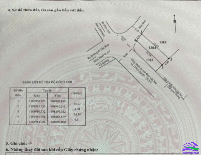 HAILONGREAL: ĐẤT 4.3TY, DT: 4X16M, KHU SÀI GÒN MỚI, HUỲNH TẤN PHÁT, TT NHÀ BÈ
