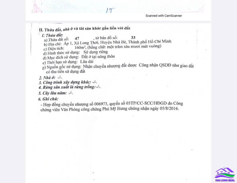HALONGREAL: ĐẤT SAU TRƯỜNG LÁI XE THANH CÔNG, 5TY, DT: 8X20M, ĐƯỜNG 7M, NGUYỄN VĂN TẠO, NHÀ BÈ