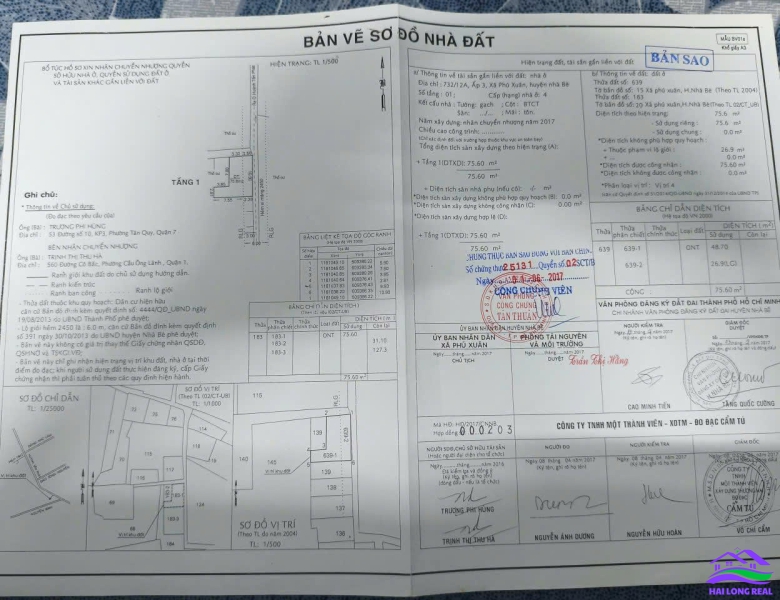 HAILONGREAL: NHÀ 3.5TY, DT: 11X7M, 2PN, KHU 2450/ HUỲNH TẤN PHÁT, NHÀ BÈ